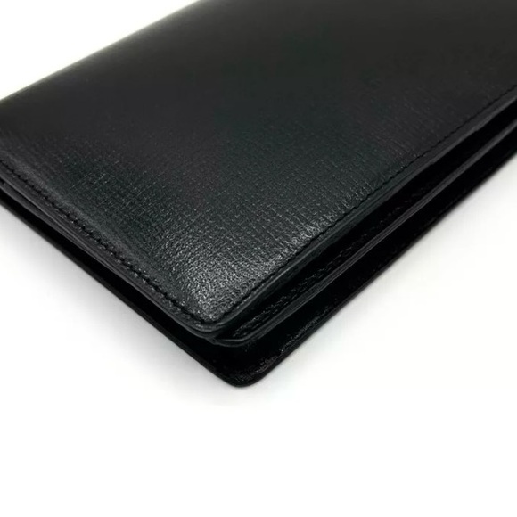 EUC [Burberry] Black Leather Luxury Bi-Fold Wallet w/ Box & Dust Bag! - Picture 12 of 16